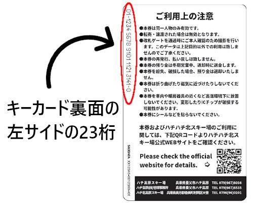 ハチ、ハチ北リフトチケット(引換不要、全日券)